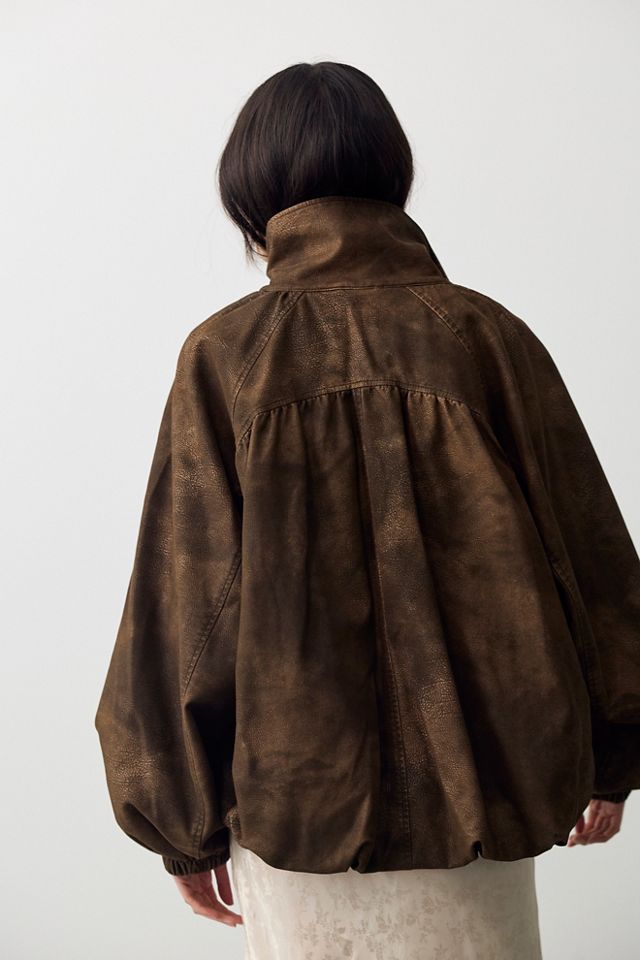 We The Free Chelsea Vegan Suede Funnel-Neck Jacket #4