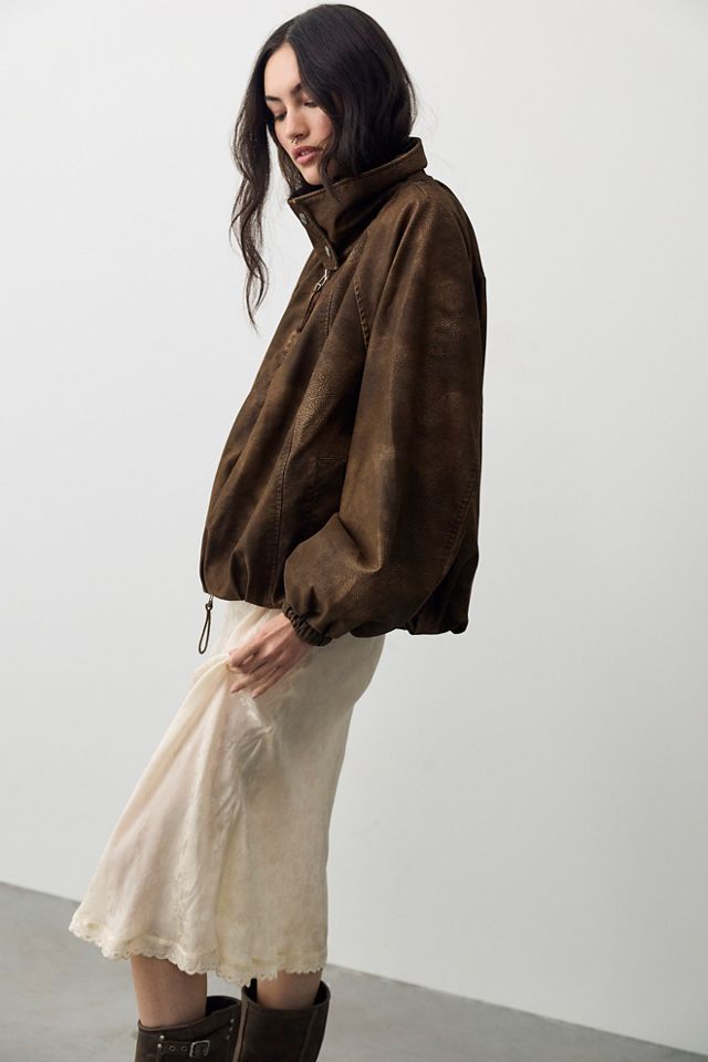 We The Free Chelsea Vegan Suede Funnel-Neck Jacket #5
