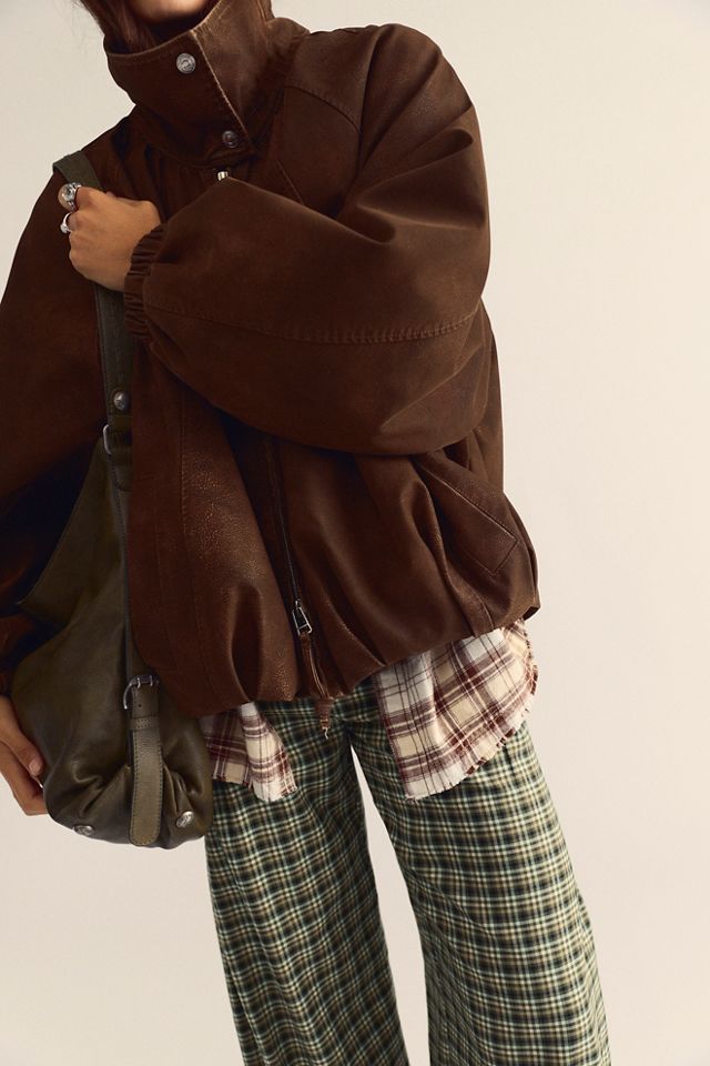 We The Free Chelsea Vegan Suede Funnel-Neck Jacket #7