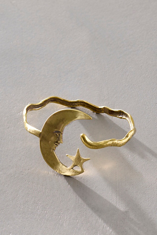 Alkemie Moon Arm Cuff at Free People in Gold