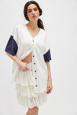 We The Free Homerun T-Shirt at Free People in White, Size: L