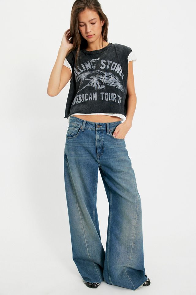 Daydreamer Rolling Stones American Tour Cropped Tank #2