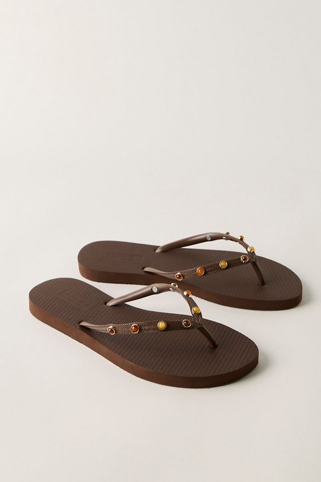 Englewood Embellished Flip Flops #1