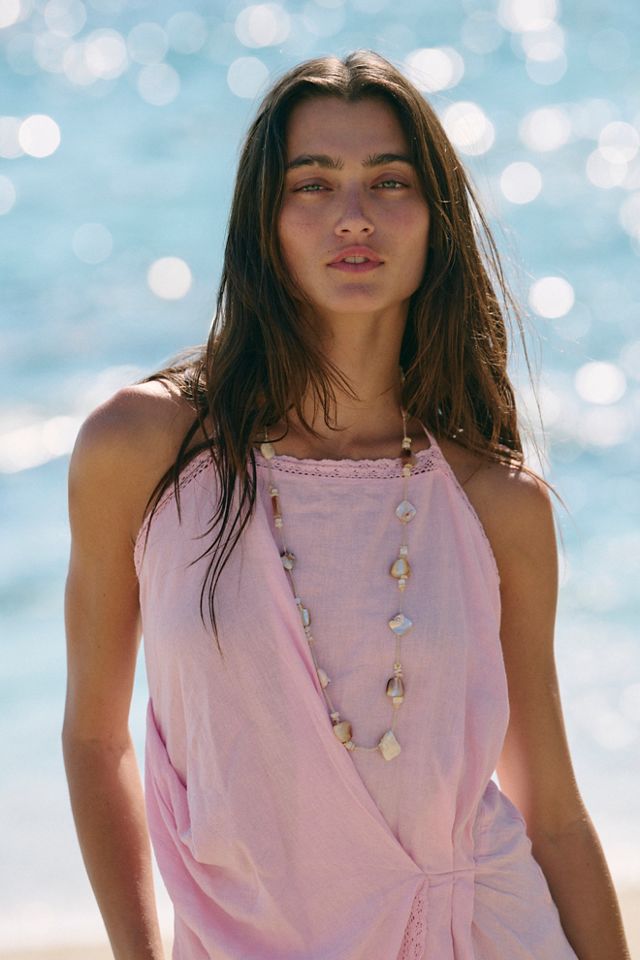 Sandshell Linen Sunburst Mini Dress #3