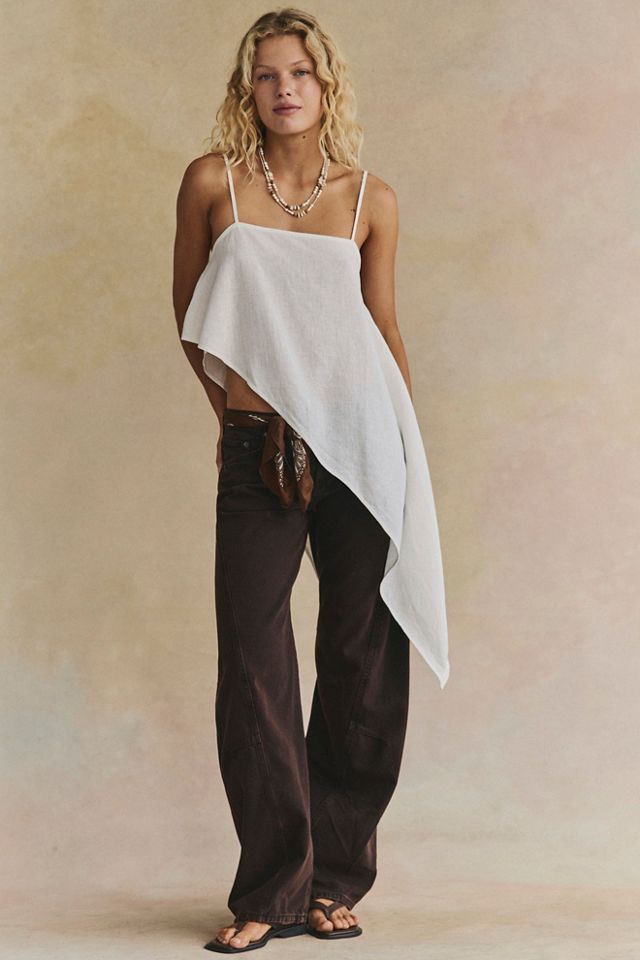 Sandshell Linen Delia Top #3