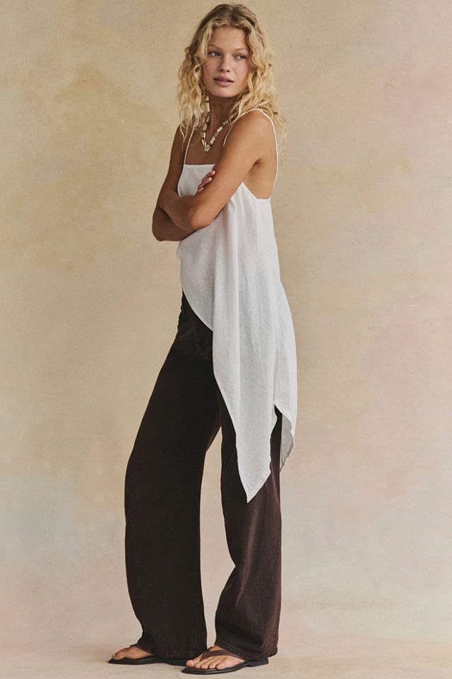 Sandshell Linen Delia Top #2