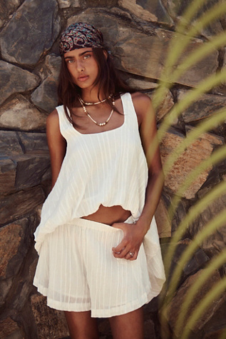 Tropic Twirl Jersey Set by free-est at Free People in White, Size: M