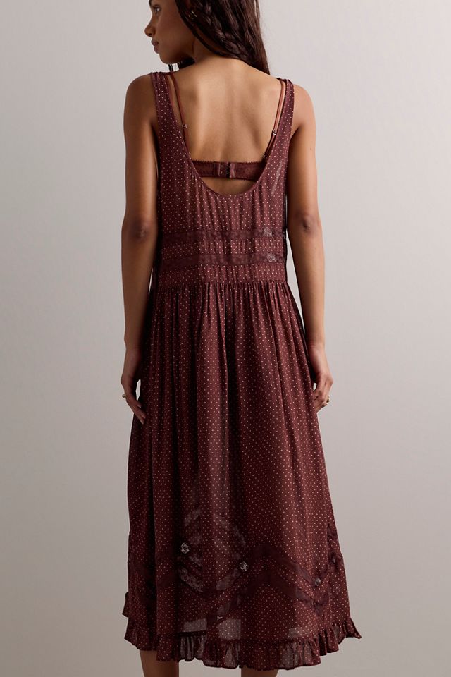 Voile and Lace Midi Slip Dress #3