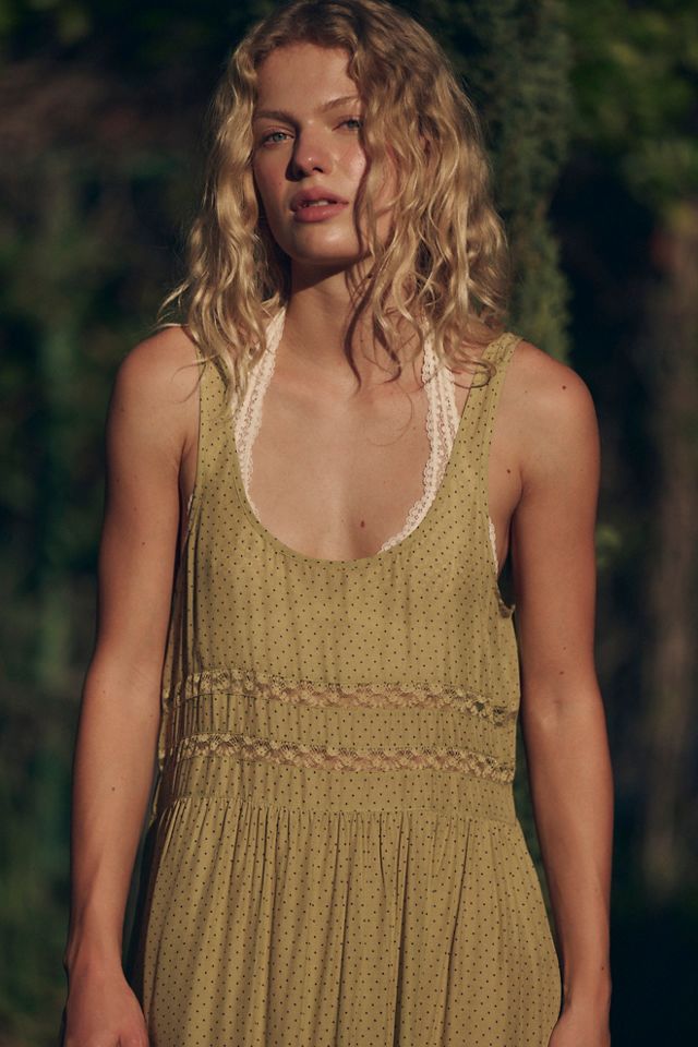 Robe combinaison midi en voile et dentelle #3