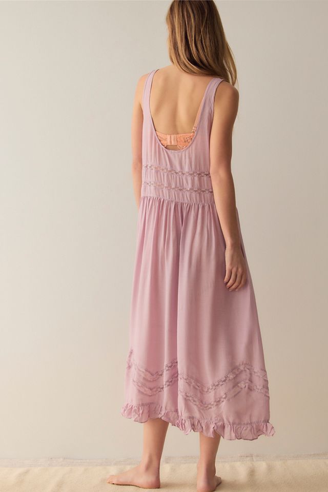 Voile and Lace Midi Slip Dress #2