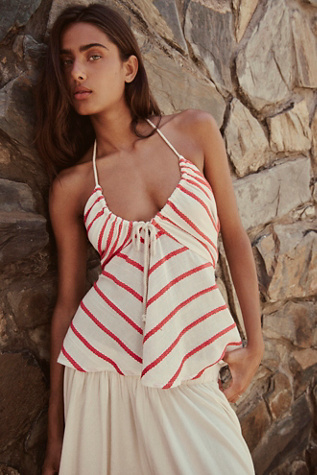 Stripes Ahoy Top by free-est at Free People in White, Size: S