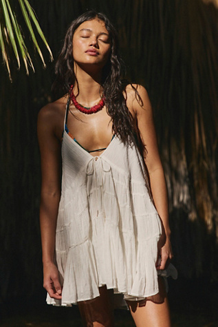 Zina Cotton Tunic by free-est at Free People in Clean Ivory, Size: XS
