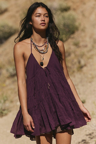 Zina Cotton Tunic by free-est at Free People in Fig, Size: XS