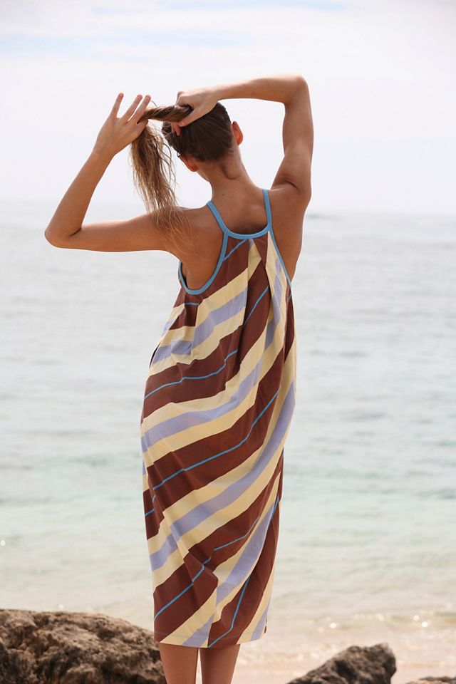 Sunspell Striped Midi Dress #1