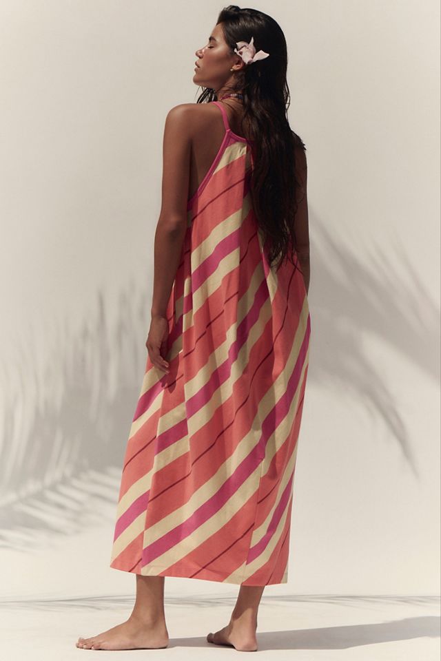 Sunspell Striped Midi Dress #1