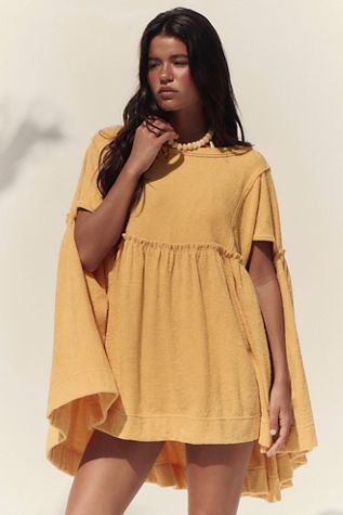 knee length dresses for ladies Sam Yellow Floral Pop Mini Dress - 14 main image 1