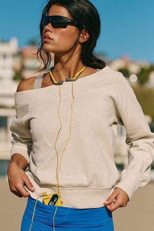 For The Win Off-The-Shoulder Sweatshirt