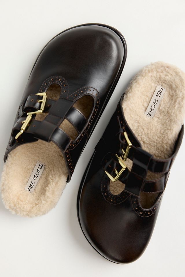 Shoreditch Faux Shearling Mules #3