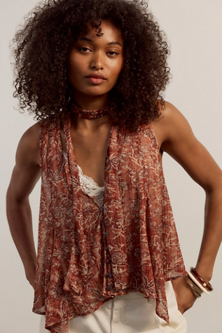 Leanne Top by Free People in Brown, Size: XS