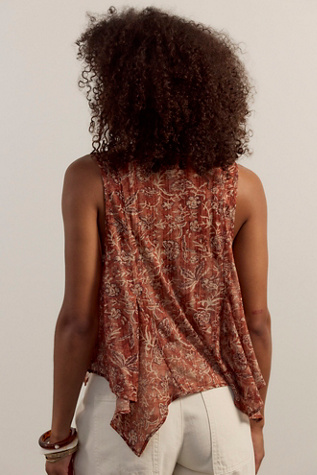 Женский топ Free People Leanne Top, цвет: Каштановый комбинированный — фото 2