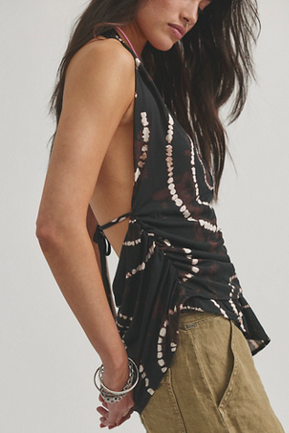 Женский топ Free People Helena Printed Halter Top, цвет: Комбинированный — фото 3