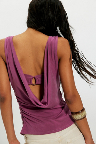 Double Take Tank Top by Free People in Purple, Size: L
