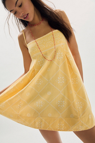 sachin and babi light blue dress Sunny Yellow Gingham Racerback Dress for Women