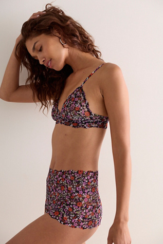 This or That Printed Triangle Bralette