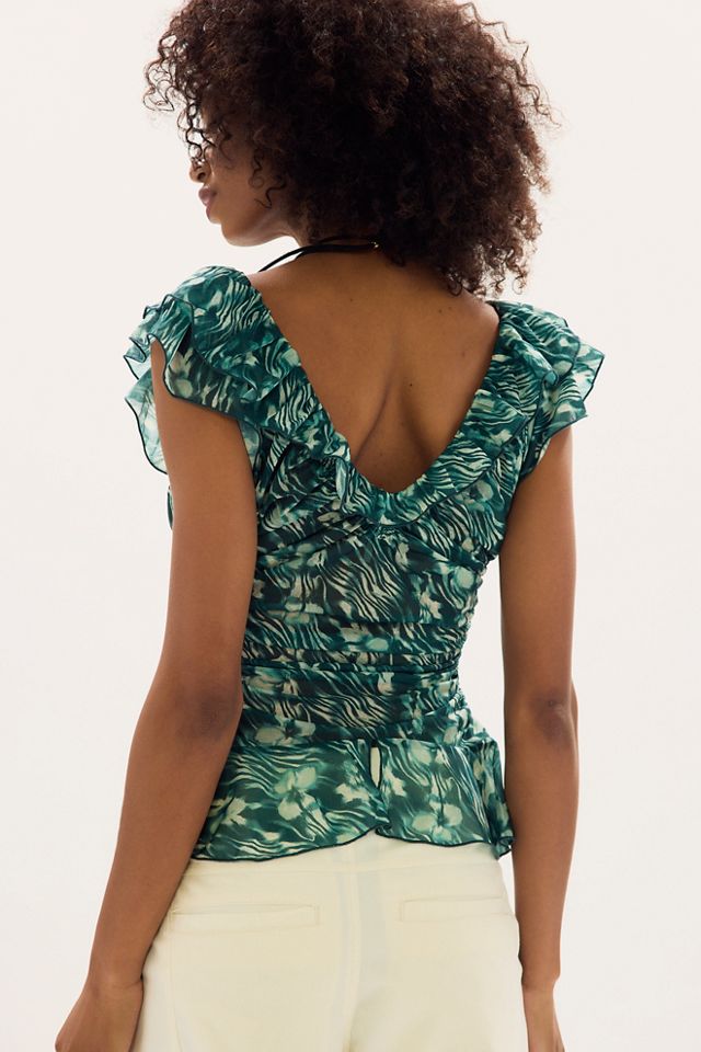 Blythe Printed Ruffled Top #2