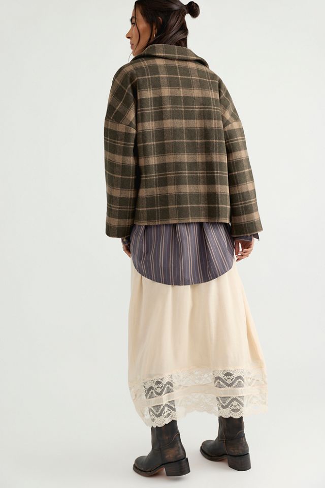Barbour Myla Checked Wool Coat #1