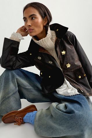 Barbour Hazelwood Checked Waxed Cotton Jacket