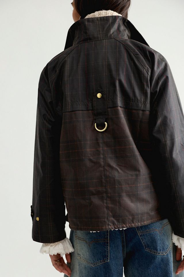 Barbour Hazelwood Checked Waxed Cotton Jacket #1