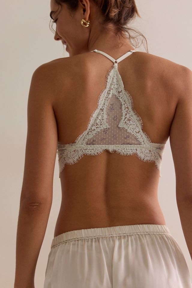 Fiona Mesh Printed Front-Close Bralette #1