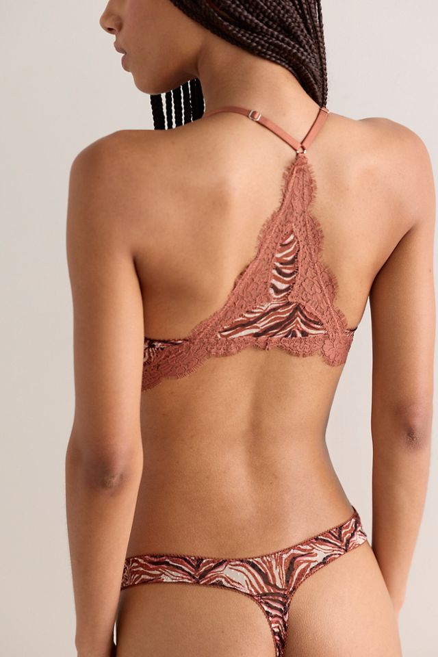Fiona Mesh Printed Thong #1