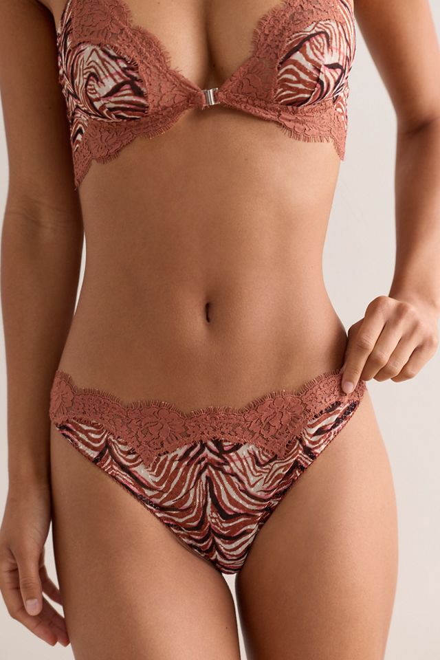 Fiona Mesh Printed Thong #2