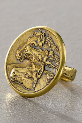 Alkemie Trio Of Horses Ring