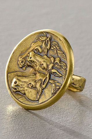 Alkemie Trio Of Horses Ring