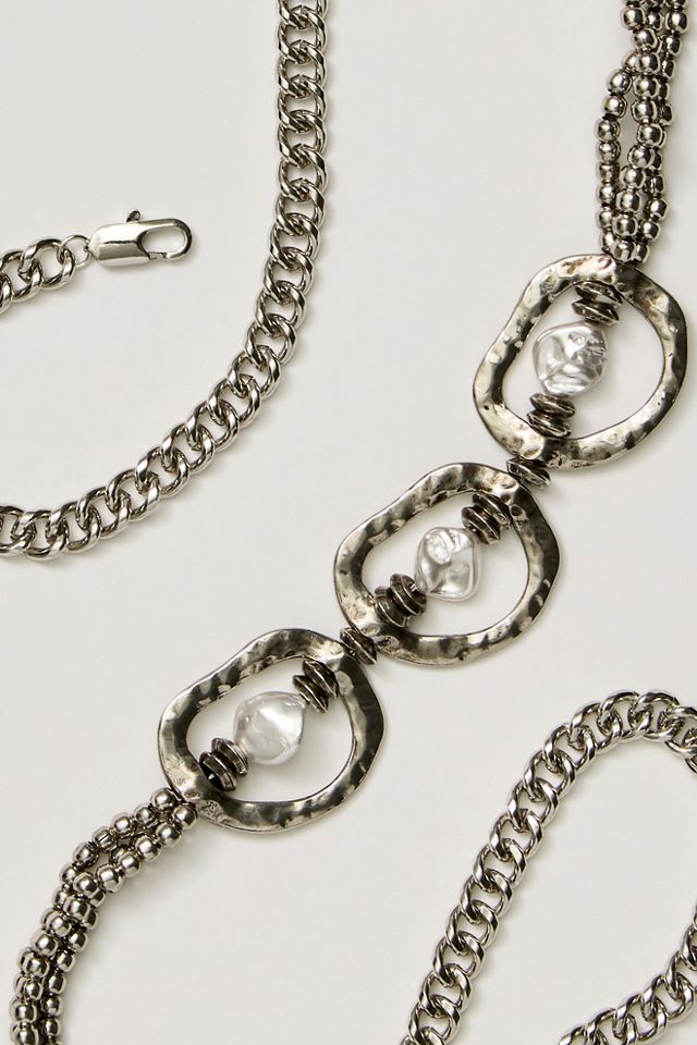 Ceinture chaîne à perles imparfaites #1