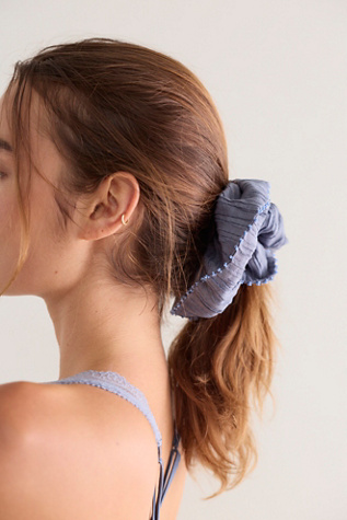 Calypso Beaded Trim Scrunchie