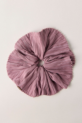 Calypso Beaded Trim Scrunchie at Free People in Wisteria Dust