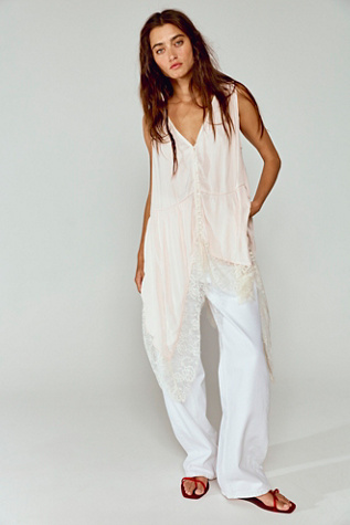Kaia Tunic at Free People in Coconut Cream, Size: Small