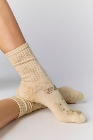 Natural Floral Dyed Socks