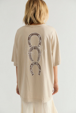 Женская футболка Free People Good Luck One-Size, цвет: Комбинированный — фото 2