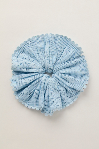 Aurette Scrunchie by Free People in Blue
