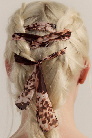 Vessa Pony Scarf at Free People in Chromatic Haze