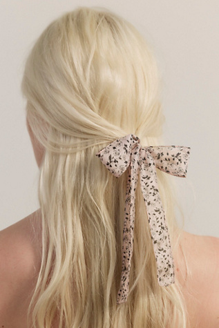 Vessa Pony Scarf at Free People in Peach Ditsy