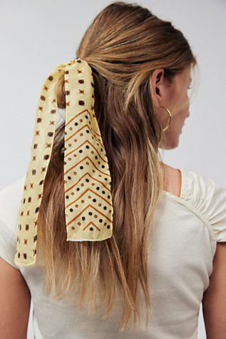 Vessa Pony Scarf at Free People in Zig Zag Bloom