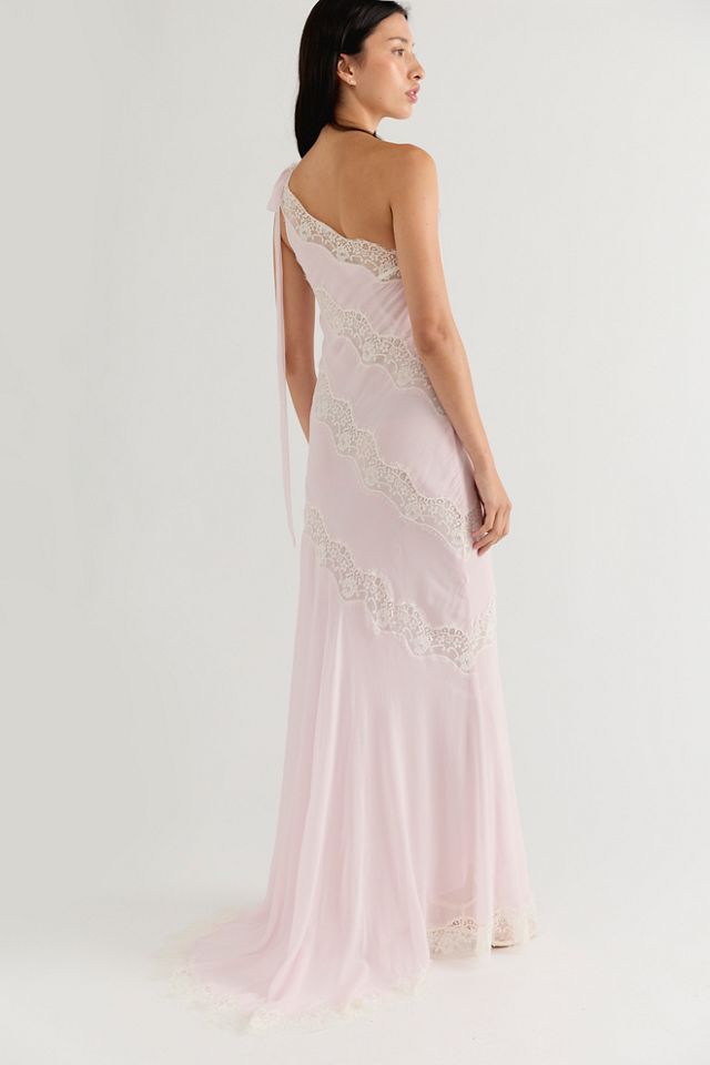 For Love & Lemons Marcella One-Shoulder Maxi Dress #1