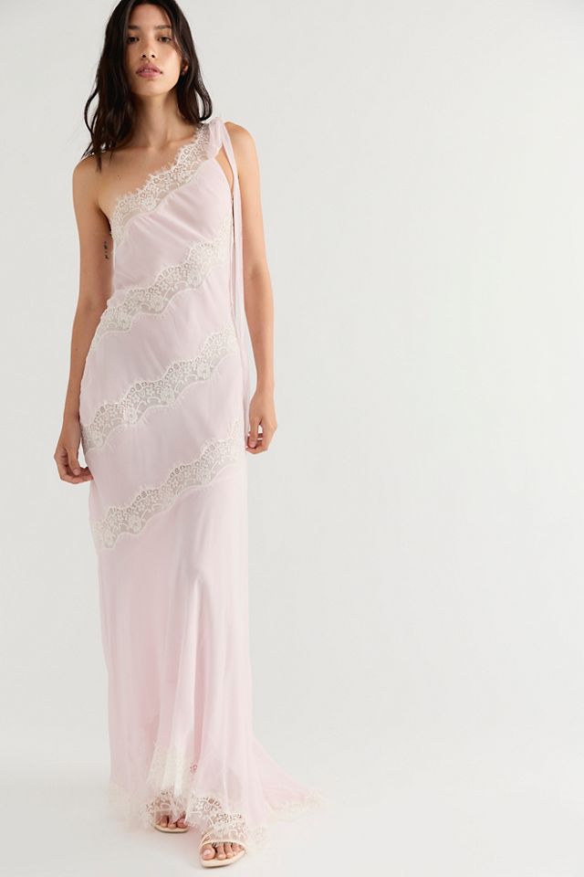 For Love & Lemons Marcella One-Shoulder Maxi Dress #3