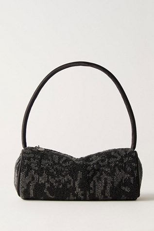 Женская сумка Free People Bailey Beaded Barrel, цвет: Чёрный — фото 2